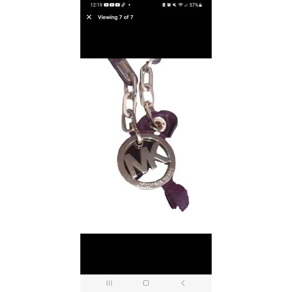 Michael kors Fulton chain in merlot leather fashion